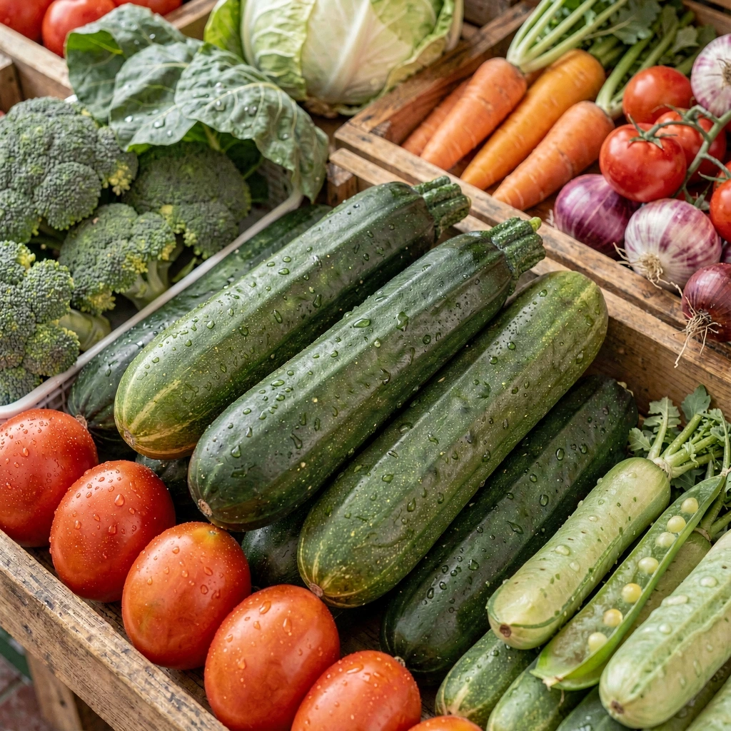 Ingredientes frescos de temporada