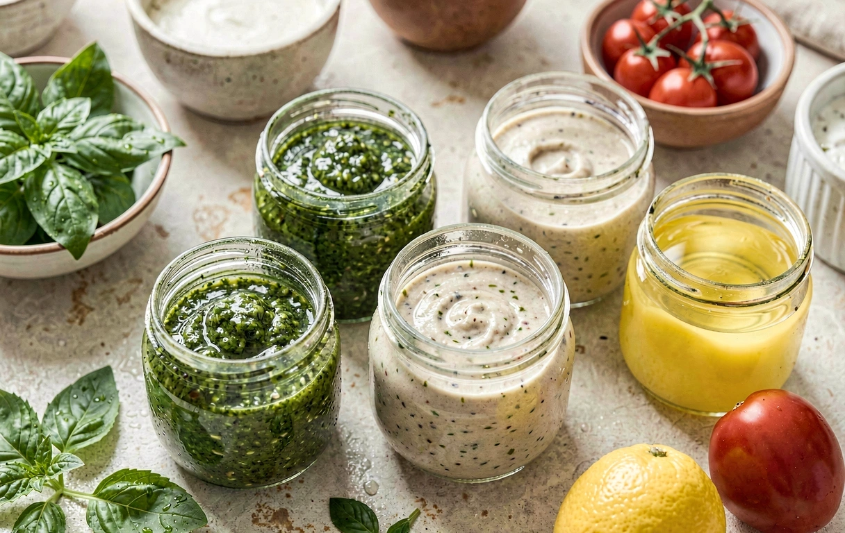 Salsas y aderezos caseros