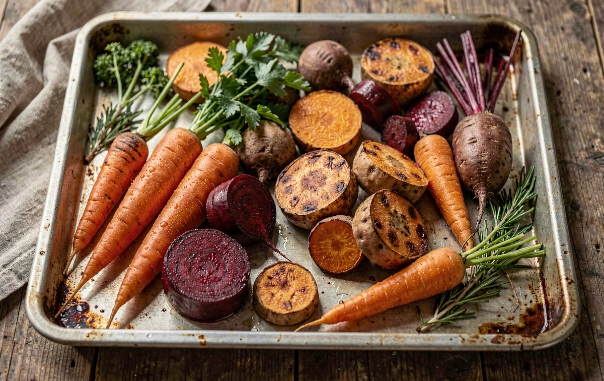 Vegetales asados para la semana
